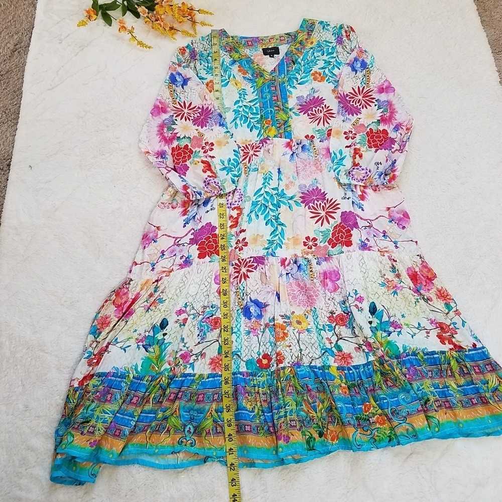 Shana Floral Printed Midi Dress - Picture 4 of 9